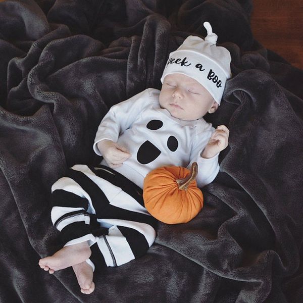 3pcs baby halloween boutique clothes kids clothing set toddler outfit infant romper suit onesies jumpsuit legging striped pants hat, White
3pcs baby halloween boutique clothes kids clothing set toddler outfit infant romper suit onesies jumpsuit legging striped pants hat, White