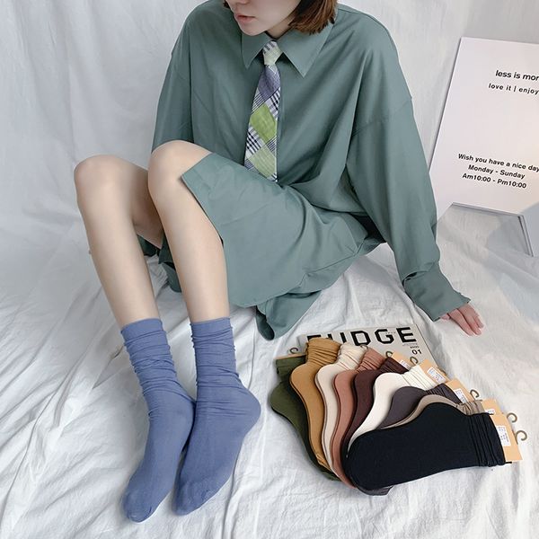 women crew socks female 2020 fashion personality creative students preppy style color comfortable trendy women's cotton socks, Black;white
women crew socks female 2020 fashion personality creative students preppy style color comfortable trendy women's cotton socks, Black;white