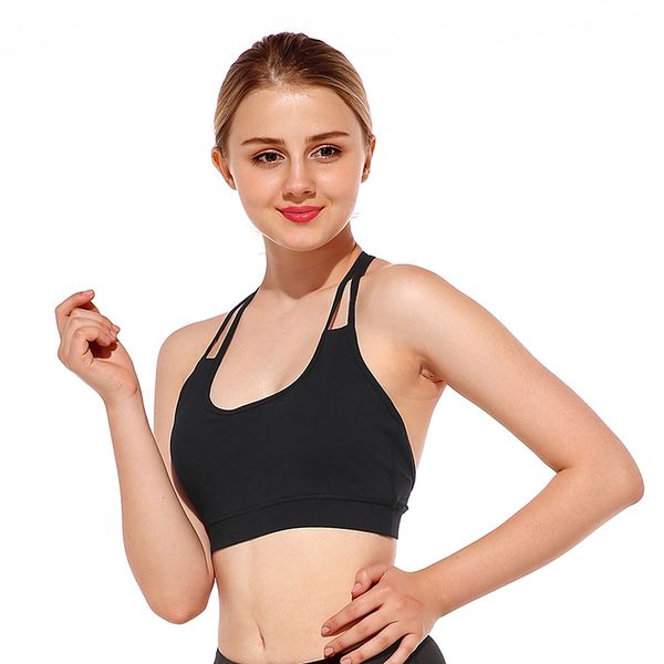 sports bra vest women lady running fitness yoga nylon spandex full cup wire shockproof push up bras, White;black
sports bra vest women lady running fitness yoga nylon spandex full cup wire shockproof push up bras, White;black