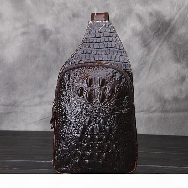 brand new men's crocodile pattern sling bag deep brown leather leisure sling bag sports bags for outdoor
brand new men's crocodile pattern sling bag deep brown leather leisure sling bag sports bags for outdoor