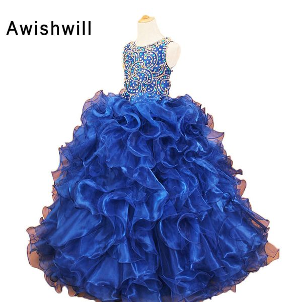 royal blue child pageant party dress 2020 beaded organza sleeveless ball gown flower girls real p princess birthday dress, Red;yellow
royal blue child pageant party dress 2020 beaded organza sleeveless ball gown flower girls real p princess birthday dress, Red;yellow