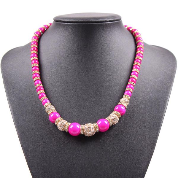 chokers fashion crystal alloy ball -ball necklace resin bead glass rhinestone jewelry for women, Golden;silver
chokers fashion crystal alloy ball -ball necklace resin bead glass rhinestone jewelry for women, Golden;silver