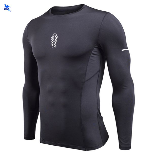 running jerseys printed rashgard shirt men t-shirt long sleeve elastic compression shirts quick dry gym fitness sportwear, Black;blue
running jerseys printed rashgard shirt men t-shirt long sleeve elastic compression shirts quick dry gym fitness sportwear, Black;blue