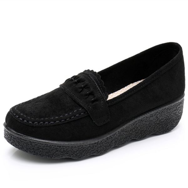 2020 spring and autumn new women's shoes trifle thick-soled soft-soled comfortable large size women's flat shoes, Black
2020 spring and autumn new women's shoes trifle thick-soled soft-soled comfortable large size women's flat shoes, Black