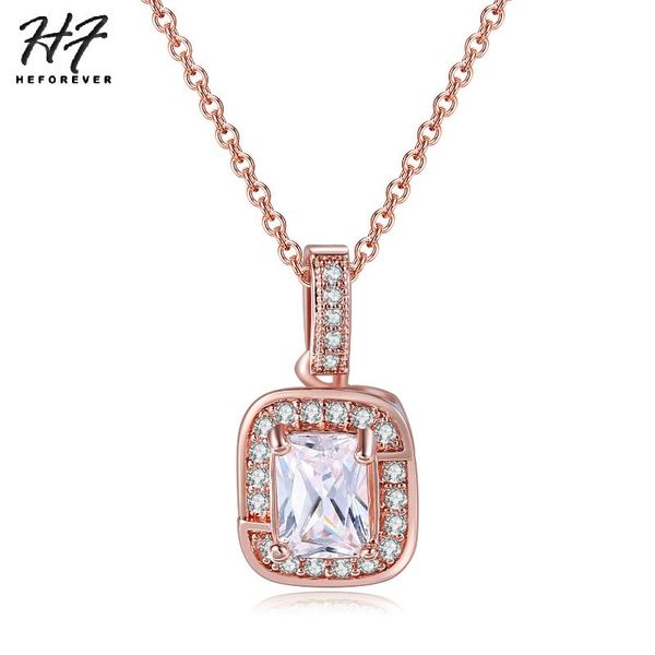 classic square crystal +cubic zirconia pendant necklaces for women rose gold color engagement jewelry for girl xmas n408, Silver
classic square crystal +cubic zirconia pendant necklaces for women rose gold color engagement jewelry for girl xmas n408, Silver