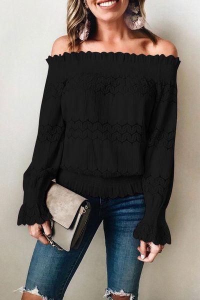 designer tshirts fashion long sleeve slash neck womens hallow out womens knits solid color womens, White
designer tshirts fashion long sleeve slash neck womens hallow out womens knits solid color womens, White