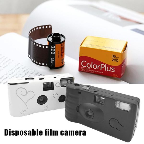 

retro 36 ps 35mm disposable film camera manual fool optical camera children's gifts one time single use film sets