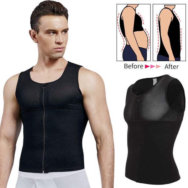 mens slimming body shaper waist trainer gynecomastia tummy control shapewear chest abs slim vest compression shirts male corset, Black;brown
mens slimming body shaper waist trainer gynecomastia tummy control shapewear chest abs slim vest compression shirts male corset, Black;brown