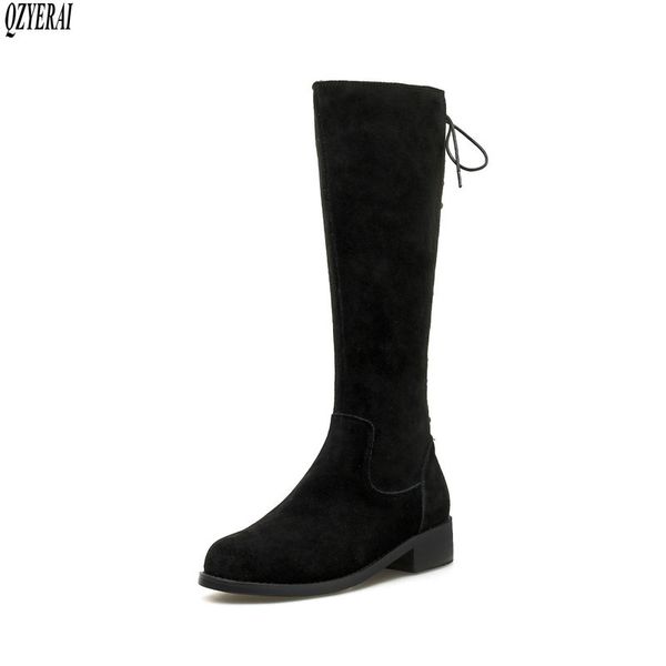 qzyerai autumn and winter genuine leather female boots the knee boots women's black beige women's shoes size 34-40
qzyerai autumn and winter genuine leather female boots the knee boots women's black beige women's shoes size 34-40