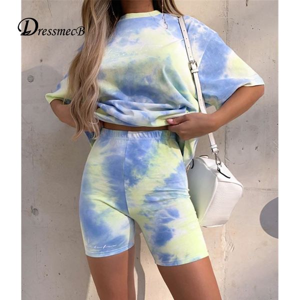 women's tracksuits dressmecb tie-dye casual solid summer two piece set loose and shorts women o neck sports outfit female 2021, Gray
women's tracksuits dressmecb tie-dye casual solid summer two piece set loose and shorts women o neck sports outfit female 2021, Gray