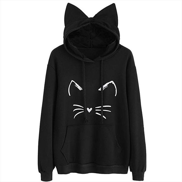 autumn winter women hooded hoodies long sleeve letters printing sweatshirt with cat ears hat lady girls casual pullover yl5, Black
autumn winter women hooded hoodies long sleeve letters printing sweatshirt with cat ears hat lady girls casual pullover yl5, Black
