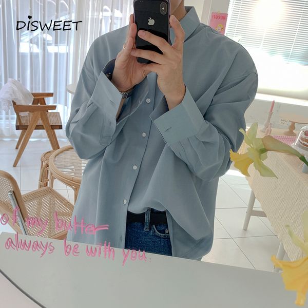 autumn solid lapel loose shirt men korean long-sleeved single-breasted slim men's shirt 2020, White;black
autumn solid lapel loose shirt men korean long-sleeved single-breasted slim men's shirt 2020, White;black