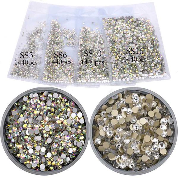 nail art decorations 1440pcs/ pack shiny rhinestones ab transparent white(ss3-ss20)flat bottom 3d rhinestone decoration, Silver;gold
nail art decorations 1440pcs/ pack shiny rhinestones ab transparent white(ss3-ss20)flat bottom 3d rhinestone decoration, Silver;gold