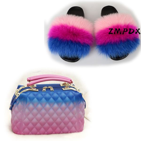women's real fur slides rainbow colorful jelly shoulder bag shoes sets woman fluffy furry fur slippers candy crossbody purse, Black
women's real fur slides rainbow colorful jelly shoulder bag shoes sets woman fluffy furry fur slippers candy crossbody purse, Black