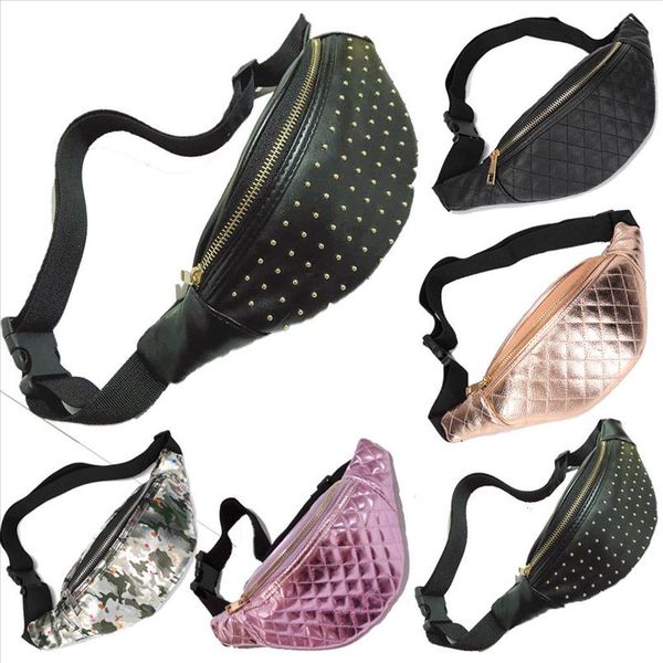 2019 fashion women waist bag fanny pack pu leather bag belt waist bag women pu leather fanny packs belt chest