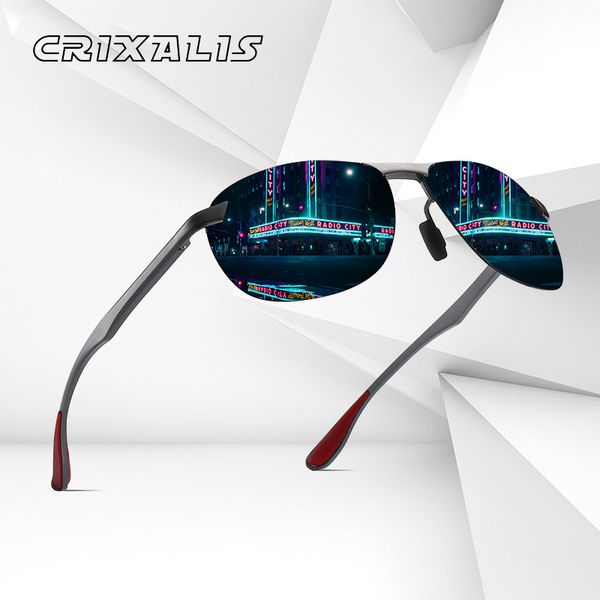 crixalis pilot polarized sunglasses men brand designer 2020 fashion male night vision driving rimless sun glasses male uv400, White;black
crixalis pilot polarized sunglasses men brand designer 2020 fashion male night vision driving rimless sun glasses male uv400, White;black