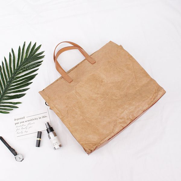 fashion shopping large-capacity handbags wild leisure dupont paper shoulder bag simple retro kraft paper messenger bag
fashion shopping large-capacity handbags wild leisure dupont paper shoulder bag simple retro kraft paper messenger bag