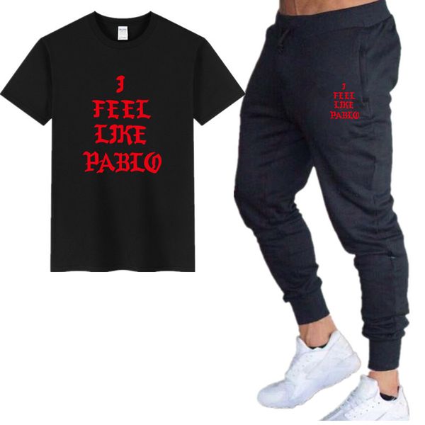 summer new men's t-shirt casual suits i feel like pablo men's clothing man sets +pants tracksuit streetwear men t shirt set, Gray
summer new men's t-shirt casual suits i feel like pablo men's clothing man sets +pants tracksuit streetwear men t shirt set, Gray