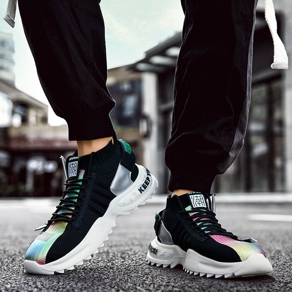 2020 new trendy high-quality high-shoes men's sneakers sneakers mens casual shoes zapatillas chaussure homme tenis masculino, Black
2020 new trendy high-quality high-shoes men's sneakers sneakers mens casual shoes zapatillas chaussure homme tenis masculino, Black