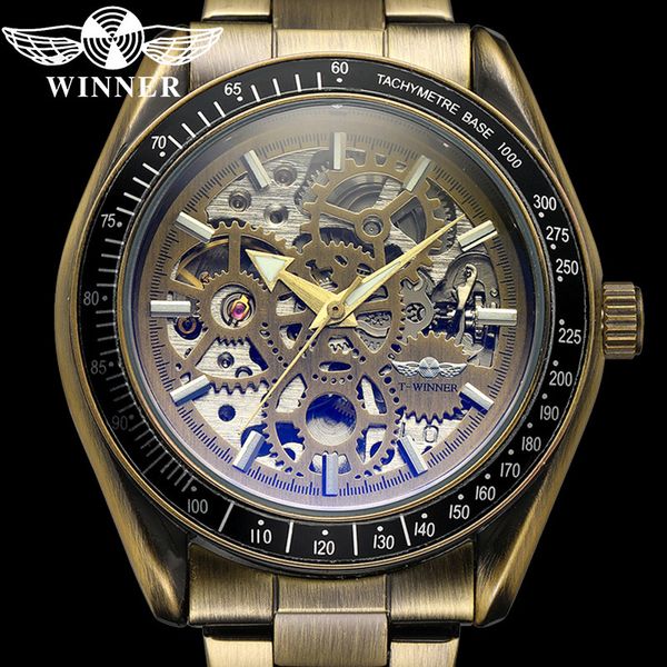 winner classic automatic mechanical men wristwatch army sport male clock skeleton man watch gift 8152, Slivery;brown
winner classic automatic mechanical men wristwatch army sport male clock skeleton man watch gift 8152, Slivery;brown