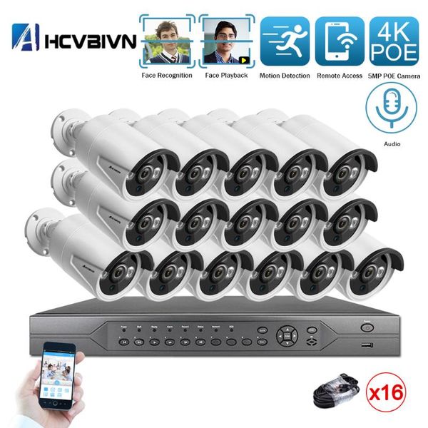 h.265 16ch 5mp 4k hd poe nvr kit cctv system ir открытый ai ip-камера p2p видео охранное набор set 4tb hdd
h.265 16ch 5mp 4k hd poe nvr kit cctv system ir открытый ai ip-камера p2p видео охранное набор set 4tb hdd