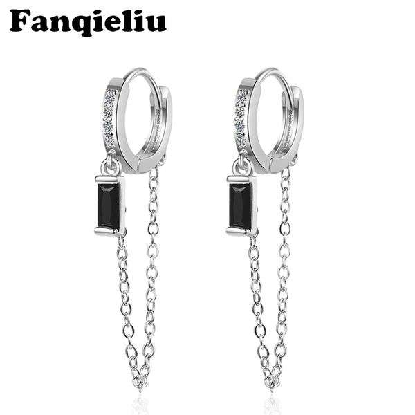 hoop & huggie fanqieliu charming chains black crystal charms hoops solid sterling 925 silver earrings for women luxury fql20283, Golden;silver
hoop & huggie fanqieliu charming chains black crystal charms hoops solid sterling 925 silver earrings for women luxury fql20283, Golden;silver