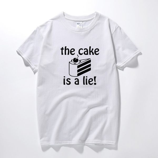 the cake is a lie t-shirt black humour funny t shirts new fashion cotton short sleeve tee shirt homme tshirt men
the cake is a lie t-shirt black humour funny t shirts new fashion cotton short sleeve tee shirt homme tshirt men