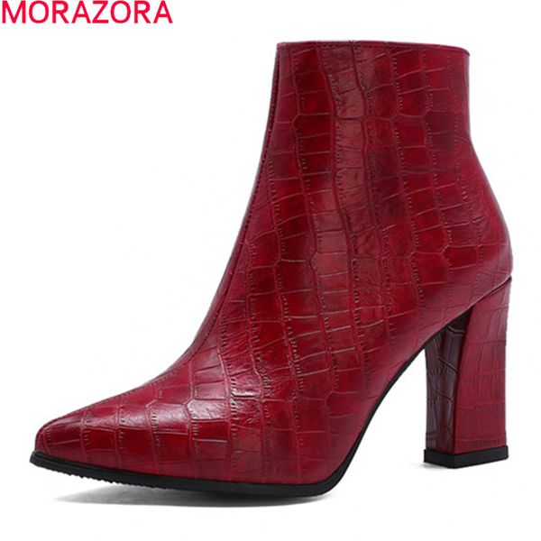 morazora 2020 new arrival ankle boots for woman fashion pointed toe high heels ladies shoes winter women boots big size 34-44, Black
morazora 2020 new arrival ankle boots for woman fashion pointed toe high heels ladies shoes winter women boots big size 34-44, Black