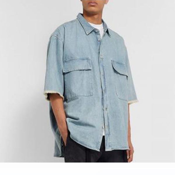 20ss fg washed vintage denim tee men women casual simple tooling short sleeves shirts high street t-shirt summer breathable tee, White;black
20ss fg washed vintage denim tee men women casual simple tooling short sleeves shirts high street t-shirt summer breathable tee, White;black