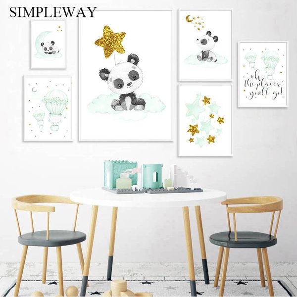 baby kids canvas wall art print panda balloon painting nordic nursery poster mint green decorative picture child bedroom decor
baby kids canvas wall art print panda balloon painting nordic nursery poster mint green decorative picture child bedroom decor