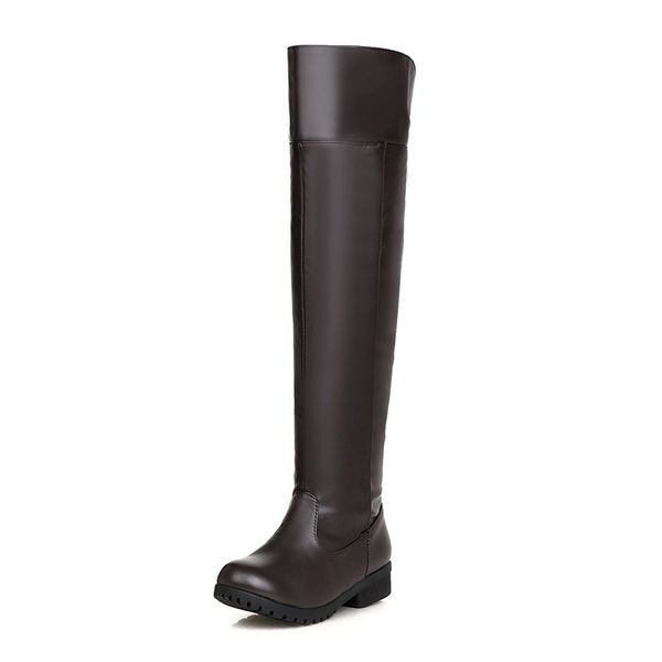fashion women's flat boots lady casual comfortable over knee boots women autumn winter warm mujer shoes plus size 32-48, Black
fashion women's flat boots lady casual comfortable over knee boots women autumn winter warm mujer shoes plus size 32-48, Black