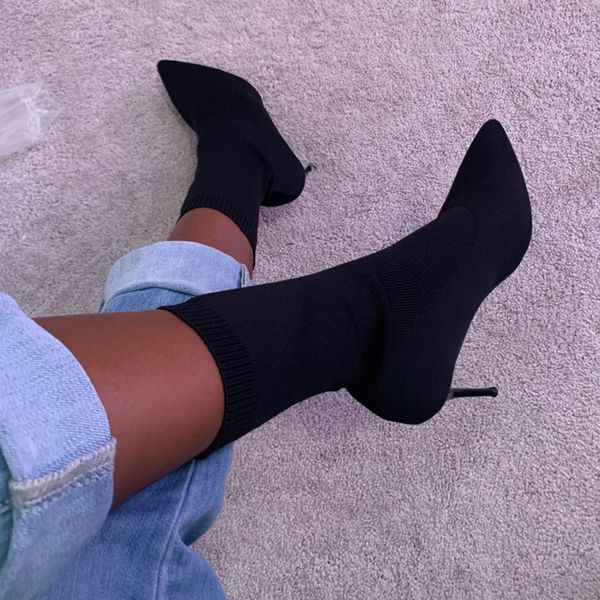 autumn 2020 luxury women beige sock boots exotic dancer high heels stiletto boots winter fashion stretch fabric plus size, Black
autumn 2020 luxury women beige sock boots exotic dancer high heels stiletto boots winter fashion stretch fabric plus size, Black