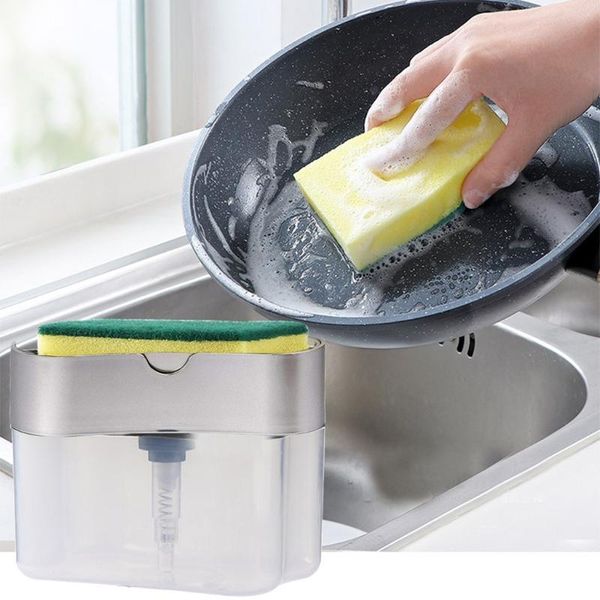 Hot 2-in-1sponge Rack Soap Dispenser Soap Dispenser And Sponge Caddy Bathroom Organizer Dish Cleaning Kitchen Clean Tools
Hot 2-in-1sponge Rack Soap Dispenser Soap Dispenser And Sponge Caddy Bathroom Organizer Dish Cleaning Kitchen Clean Tools