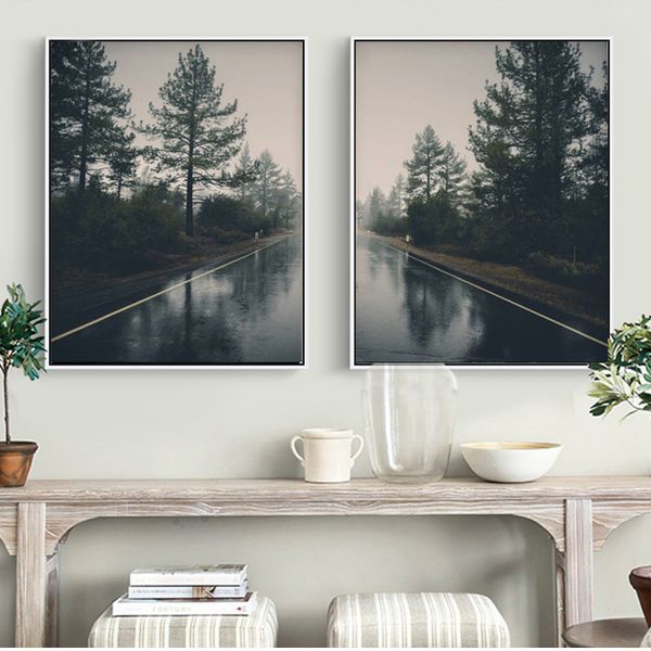 nordic forest lanscape wall art trees road canvas poster and print canvas painting decorative picture for living room home decor
nordic forest lanscape wall art trees road canvas poster and print canvas painting decorative picture for living room home decor