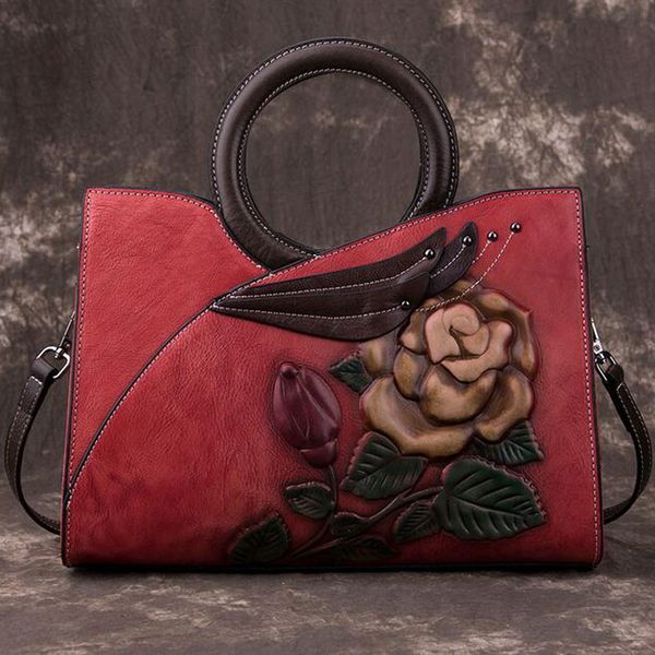 genuine embossed leather handbag women messenger shoulder cross body bags female luxury floral vintage tote bag
genuine embossed leather handbag women messenger shoulder cross body bags female luxury floral vintage tote bag