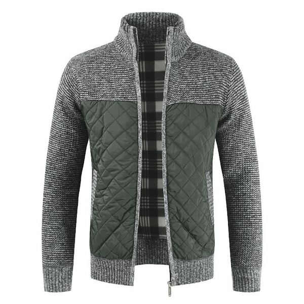 men's sweaters zip up men sweater jacket stand collar knitted coat autumn clothing vintage knitwear patchwork cardigan, White;black
men's sweaters zip up men sweater jacket stand collar knitted coat autumn clothing vintage knitwear patchwork cardigan, White;black