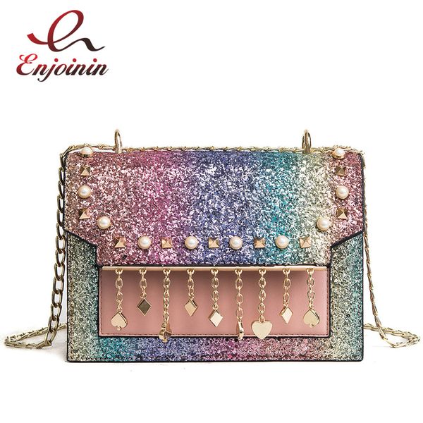 sequins gradient colors metal geometric patterns tassels fashion female shoulder bag handbag women's crossbody messenger bag
sequins gradient colors metal geometric patterns tassels fashion female shoulder bag handbag women's crossbody messenger bag