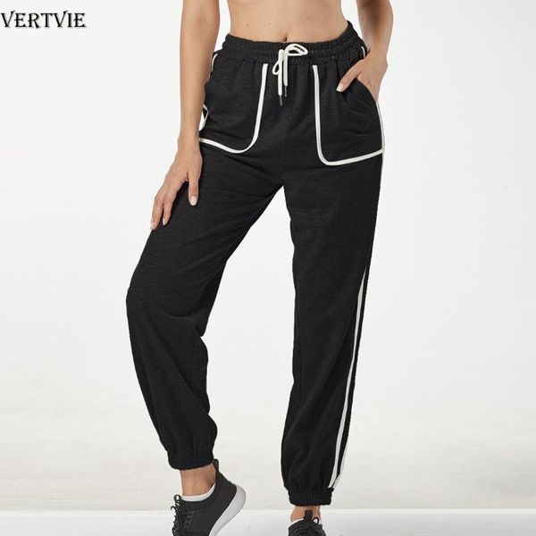 vertvie women high waist sport pants with pockets female side striped long trousers high stretch jogger trouser loose sweatpants, Black;blue
vertvie women high waist sport pants with pockets female side striped long trousers high stretch jogger trouser loose sweatpants, Black;blue