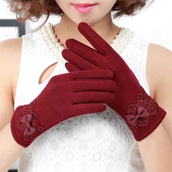 five fingers gloves ygyeeg design fashion women autumn winter cute bow lace warmer mitts full finger mittens cashmere female, Blue;gray
five fingers gloves ygyeeg design fashion women autumn winter cute bow lace warmer mitts full finger mittens cashmere female, Blue;gray
