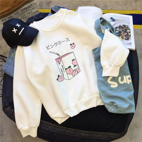 peach juice japanses aesthetic grunge sweatshirt women kawaii ulzzang winter warm cute casual tumblr outfit fashion harajuku, Black
peach juice japanses aesthetic grunge sweatshirt women kawaii ulzzang winter warm cute casual tumblr outfit fashion harajuku, Black