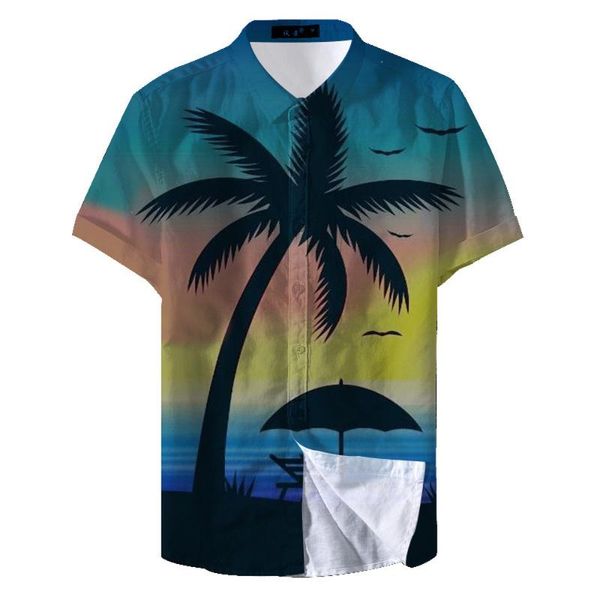 men's casual shirts hawaiian men shirt tropical trees print fashion hawaiians short sleeve cool and for summer, White;black
men's casual shirts hawaiian men shirt tropical trees print fashion hawaiians short sleeve cool and for summer, White;black
