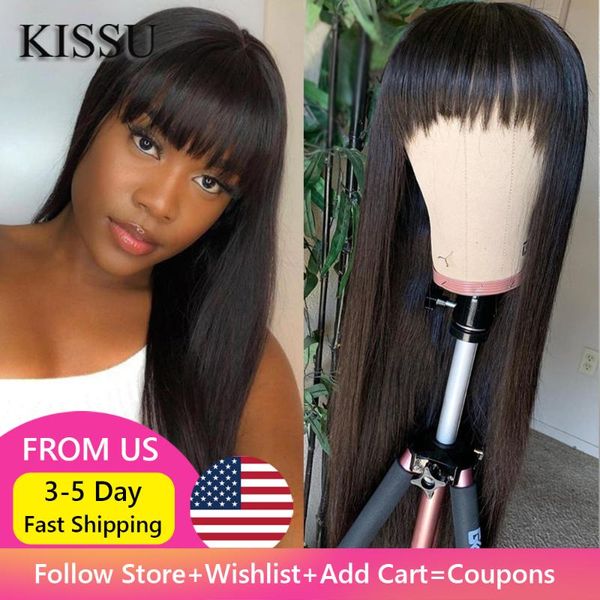 lace wigs machine made sew in wig human hair straight peruvian with bang natural color for women glueless long, Black;brown
lace wigs machine made sew in wig human hair straight peruvian with bang natural color for women glueless long, Black;brown