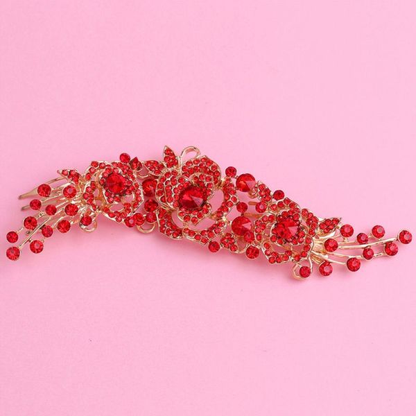 crystal tiara crown with combs rose flowers headband princess elegant crown, Golden;silver
crystal tiara crown with combs rose flowers headband princess elegant crown, Golden;silver