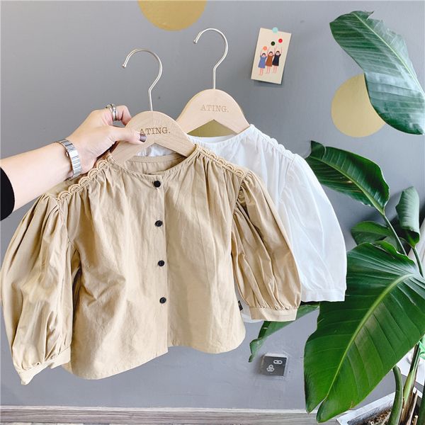 korean style baby girls fashion loose sleeve shirts kids casual solid color clothes lj200812, White;black
korean style baby girls fashion loose sleeve shirts kids casual solid color clothes lj200812, White;black