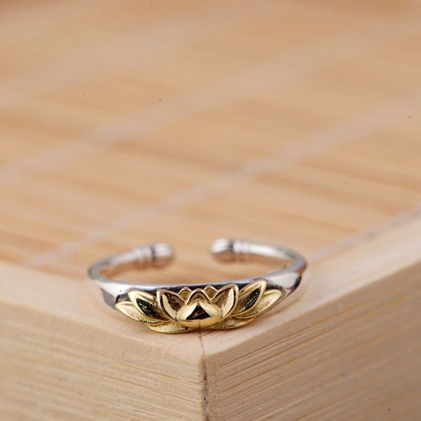 925 sterling silver vintage lotus flower open ring gold color plant flower rings for women girls fashion silver jewelry
925 sterling silver vintage lotus flower open ring gold color plant flower rings for women girls fashion silver jewelry