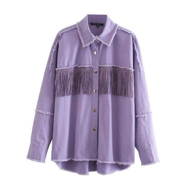 women's black long sleeve lapel slim fringe decorative jacket autumn new drilling raw edge casual street coat female, Black;brown
women's black long sleeve lapel slim fringe decorative jacket autumn new drilling raw edge casual street coat female, Black;brown