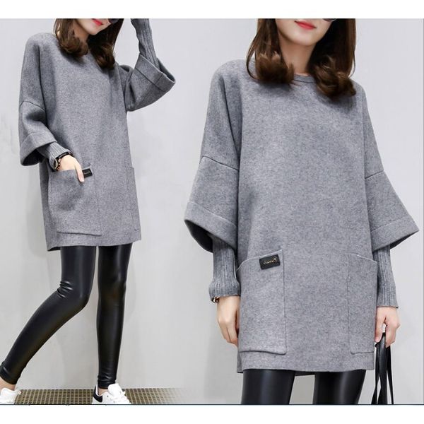 4xl big size women's long loose casual hoodie blouse korean autumn sweatshirt winter outerwear dress, Black;gray
4xl big size women's long loose casual hoodie blouse korean autumn sweatshirt winter outerwear dress, Black;gray