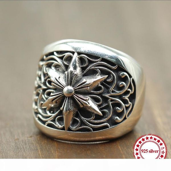 s925 sterling silver men's ring new punk personality retro style domineering six-pointed star fashion boutique jewelry send love
s925 sterling silver men's ring new punk personality retro style domineering six-pointed star fashion boutique jewelry send love