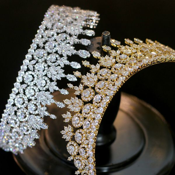 lujo cz wedding crown accesorios para el cabello joyeria boda tocado novia corona femenina conjunto de diseno y200807, White;golden
lujo cz wedding crown accesorios para el cabello joyeria boda tocado novia corona femenina conjunto de diseno y200807, White;golden