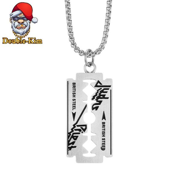 razor blade pendant necklace men hip-hop rap street culture titanium stainless steel classic chain necklace men jewelry gift, Silver
razor blade pendant necklace men hip-hop rap street culture titanium stainless steel classic chain necklace men jewelry gift, Silver